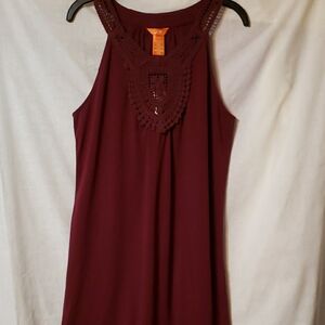 Joe Fresh Burgundy Midi Dress